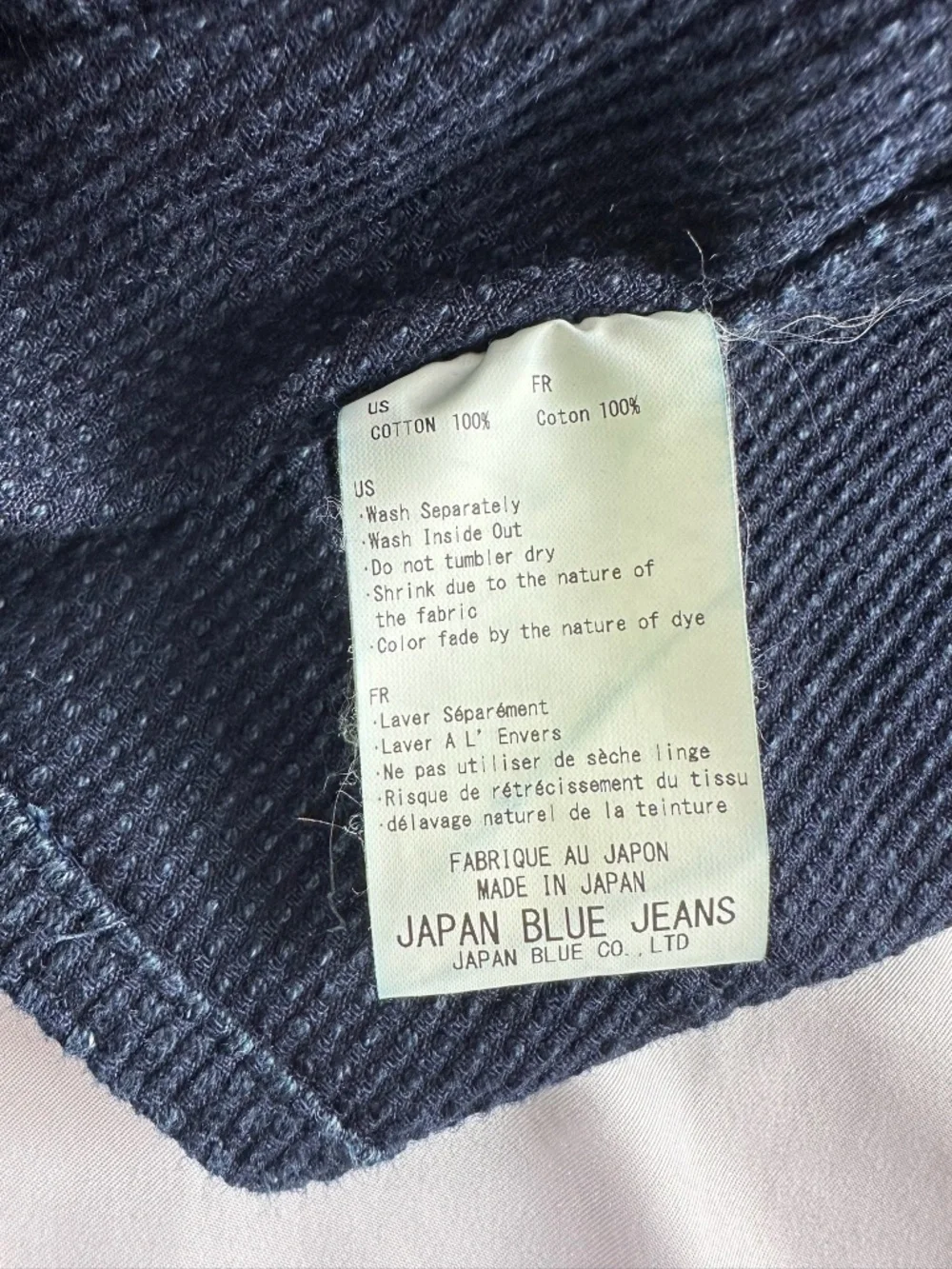 Men Japan Blue Jeans 11 oz Indigo Sashiko Chore Coat Jacket Dark Indigo XL